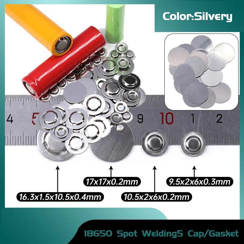 Negative Terminal Flat Washer Accessories for Secure Connections Tip Caps for 18650 Battery Spot Welding Positive Electrode