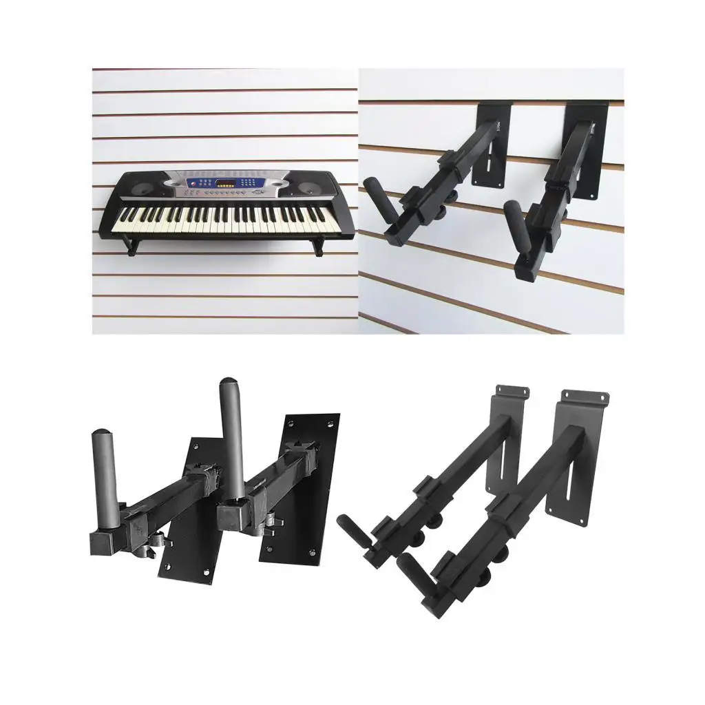 Electric Guitar Holder Hanger Adjustable Iron Wall Bracket Multi Function Guitar Accessory for Guitars Accessories