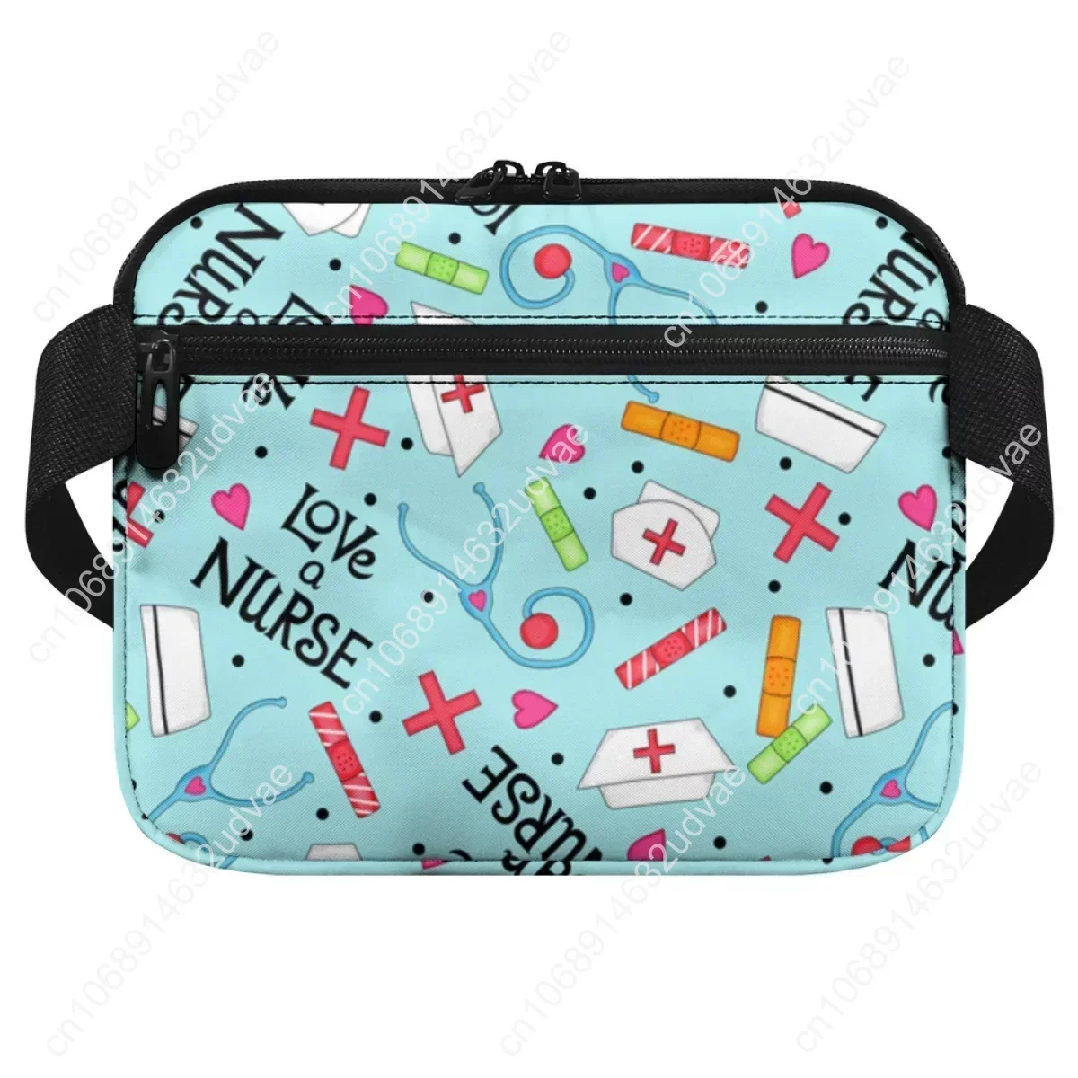 Portable Multi-Pocket Medical Pouch Nurse Stethoscope Printing Women Waist Bag Fanny Pack for Physician Assistants Pharmacists
