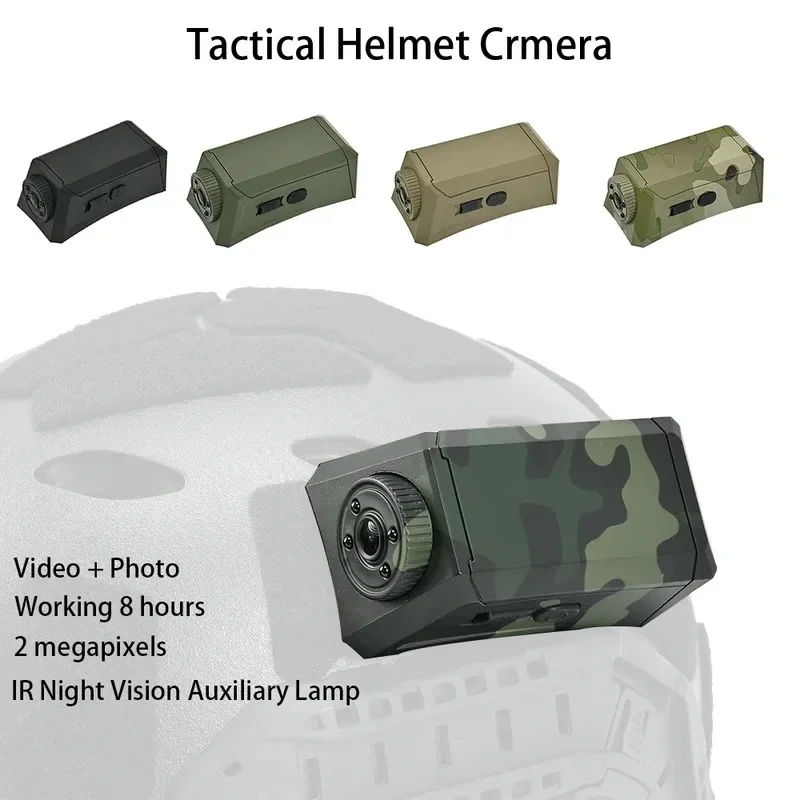 Premium Tactical Helmet Camera 1080P Sport Camera with Video & Photo Function with Hook for CS Cosplay Photography Props