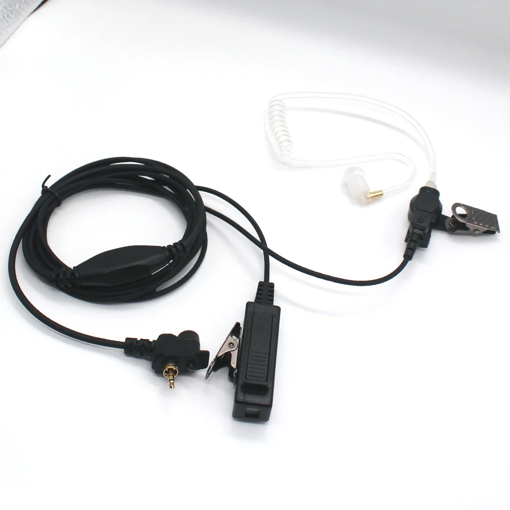 Auricular de tubo de aire PTT para Motorola, Radio bidireccional, MTH850, MTP850, MTH600, MTH650, MTH800, walkie-talkie