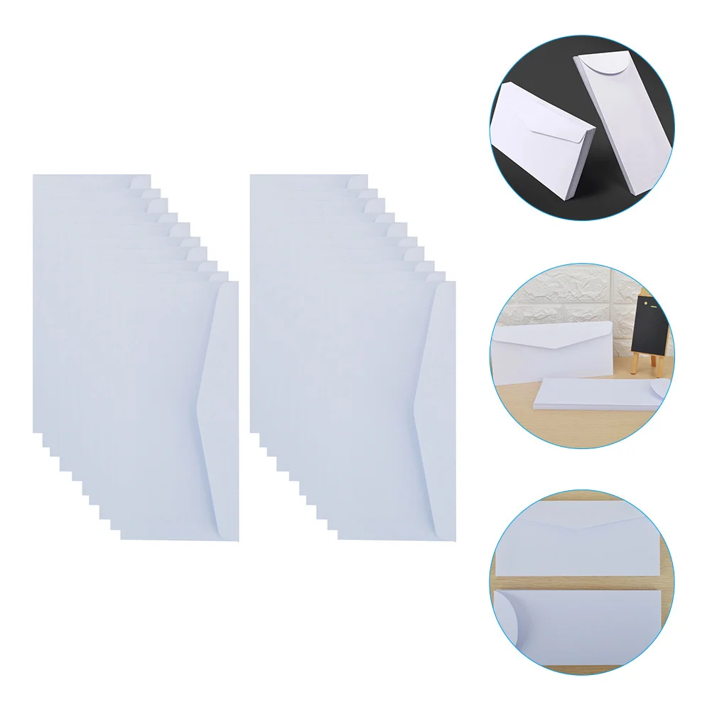 20Pcs Blank Envelopes High Class Materials Biodegradable Reusable Letter Storage Packaging Envelopes Cheque Envelope