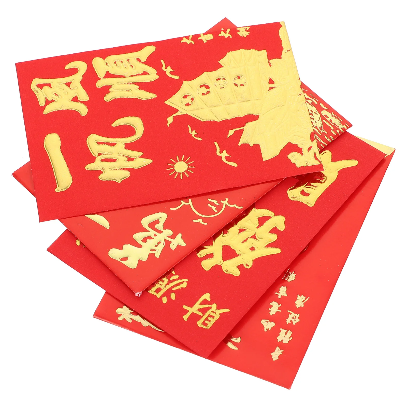 Hong Bao Packet Baskets New Year Red Envelope Envelopes Packets in Coated Paper Baby