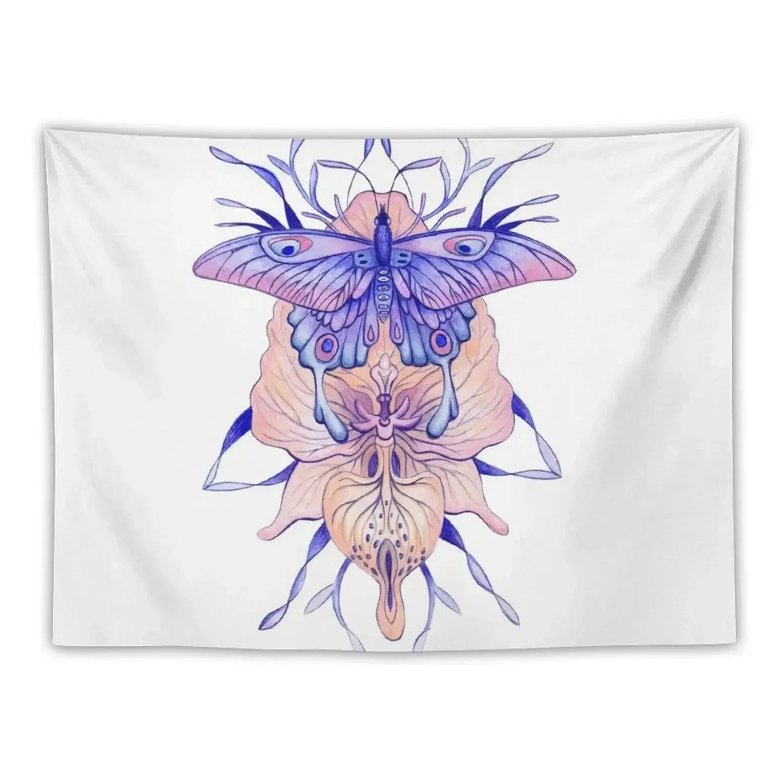 

Butterfly Orchid Tapestry Wallpaper Wall Decor Tapestry