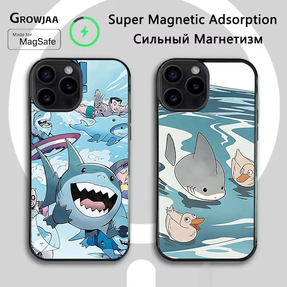 

J-Jeff The Land Shark Phone Case For iPhone 16e,16,15,14,13,12,11,Plus,Pro,Max,Mini Magsafe Magnetic Wireless Charging