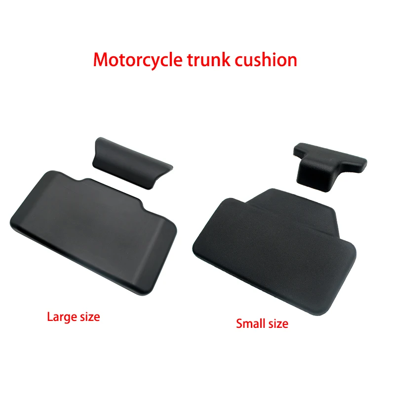 Motorcycle Passenger Backrest Back Pad Universal Self-adhesive Shockproof Moto Rear Top Case Box Luggage Cushion Pad Backrest