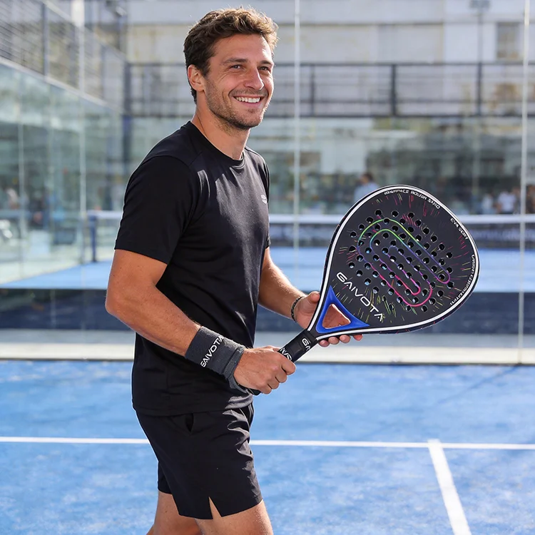3D Texture Carbon fiber material 12K padel racket, high friction spin surface, outstanding performance specially crafted for adv