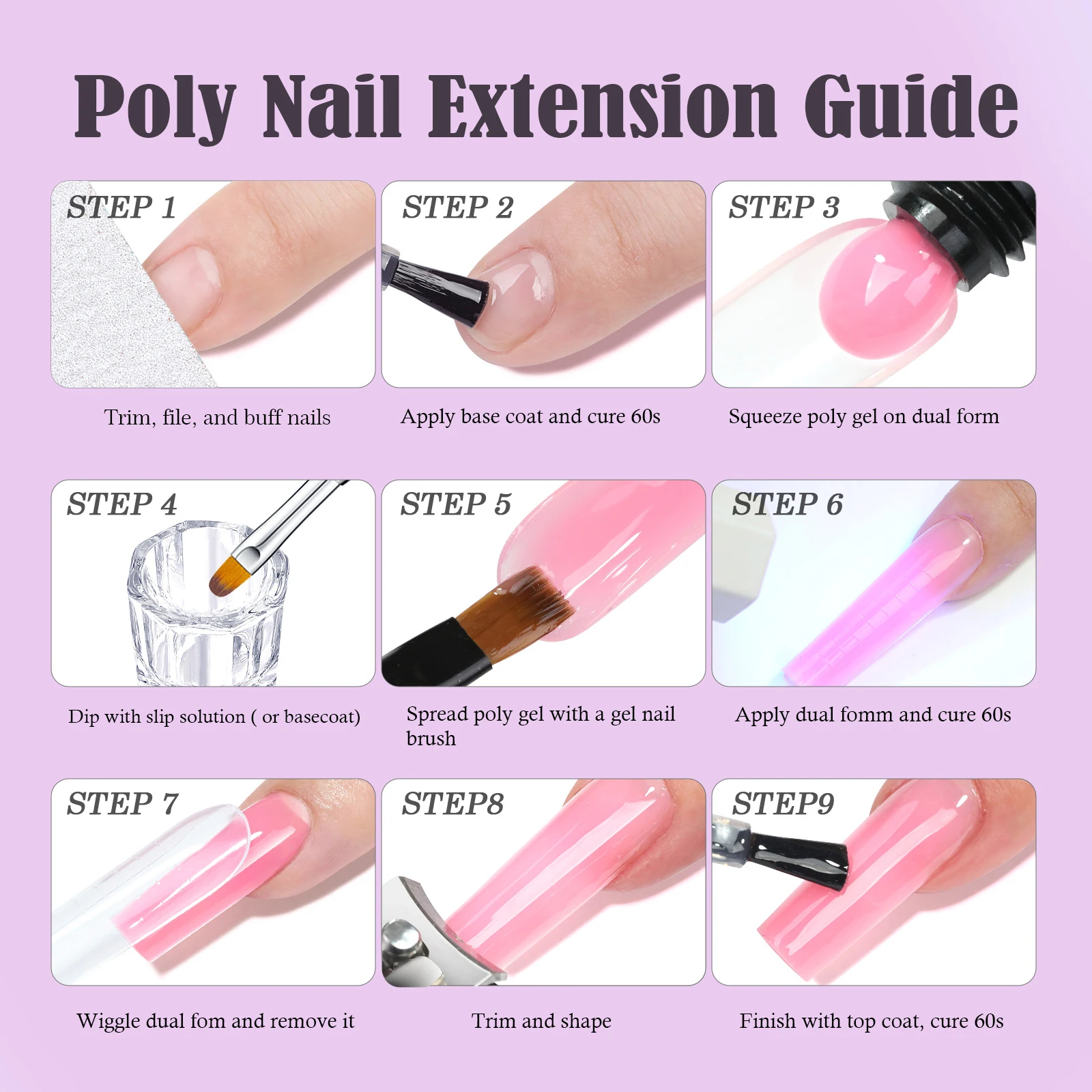 30 مللي بلون وصلات لإطالة الأظافر هلام مسمار بناء بولي أكريليك جل الأشعة فوق البنفسجية Led تمديد سريع من نموذج كريستال غير مؤلم الغراء الكريستال #5