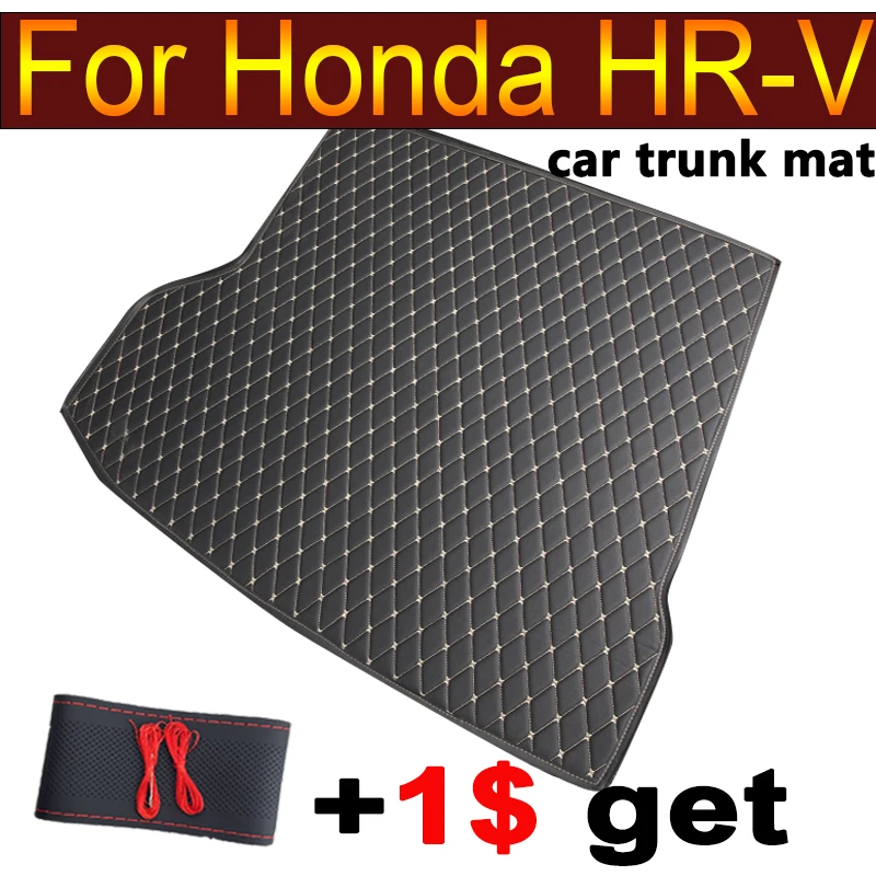 Car Trunk Mats For Honda HR-V Vezel RU 2022 2023 2024 5seat Leather Mat Car Trunk Storage Pads Maletero Car Accessorie Interior