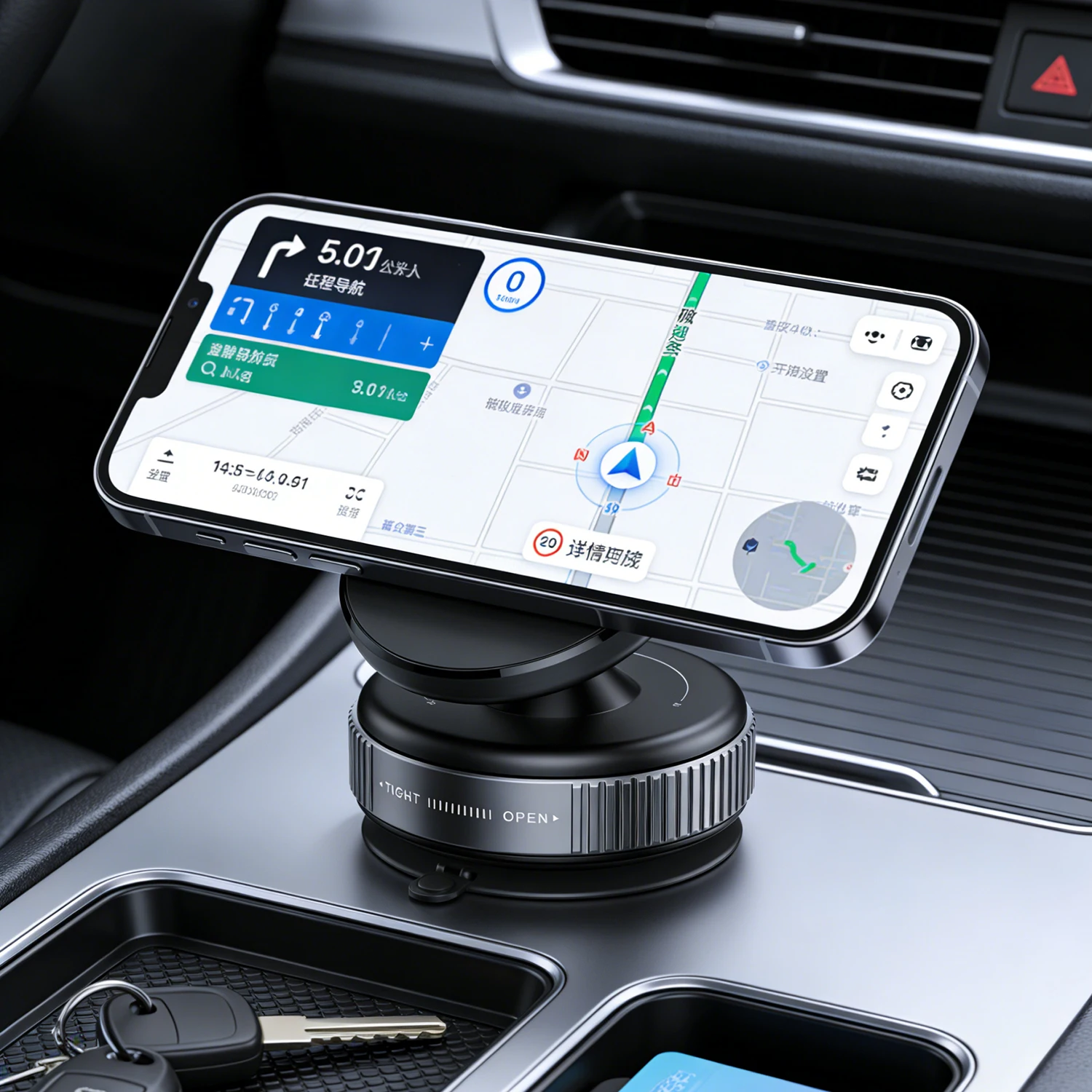 360 Rotate Magnetic Car Phone Holder Suction Cup Dashboard Mount Universal Stable Magnet Cell Phone Stand For iPhone Android