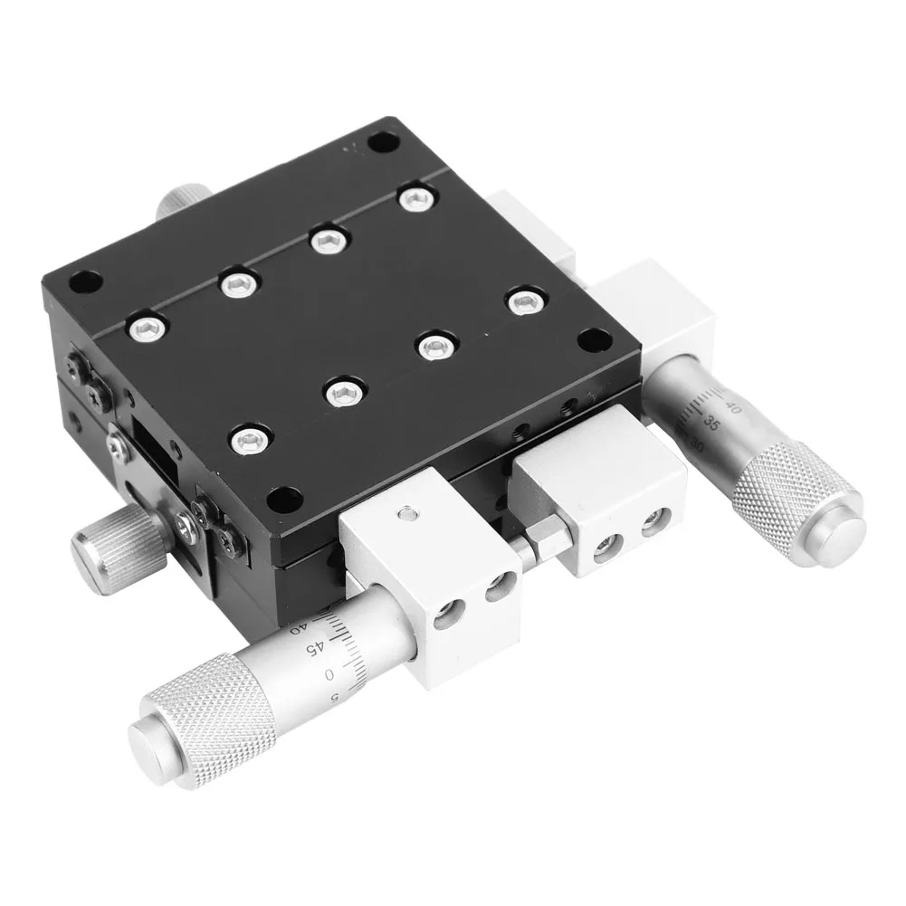 60x60mm LY60-LM XY Axes Trimming  Linear Stage Manual Displacement Sliding Table Fine-Tuning Sliding Table Sliding Table
