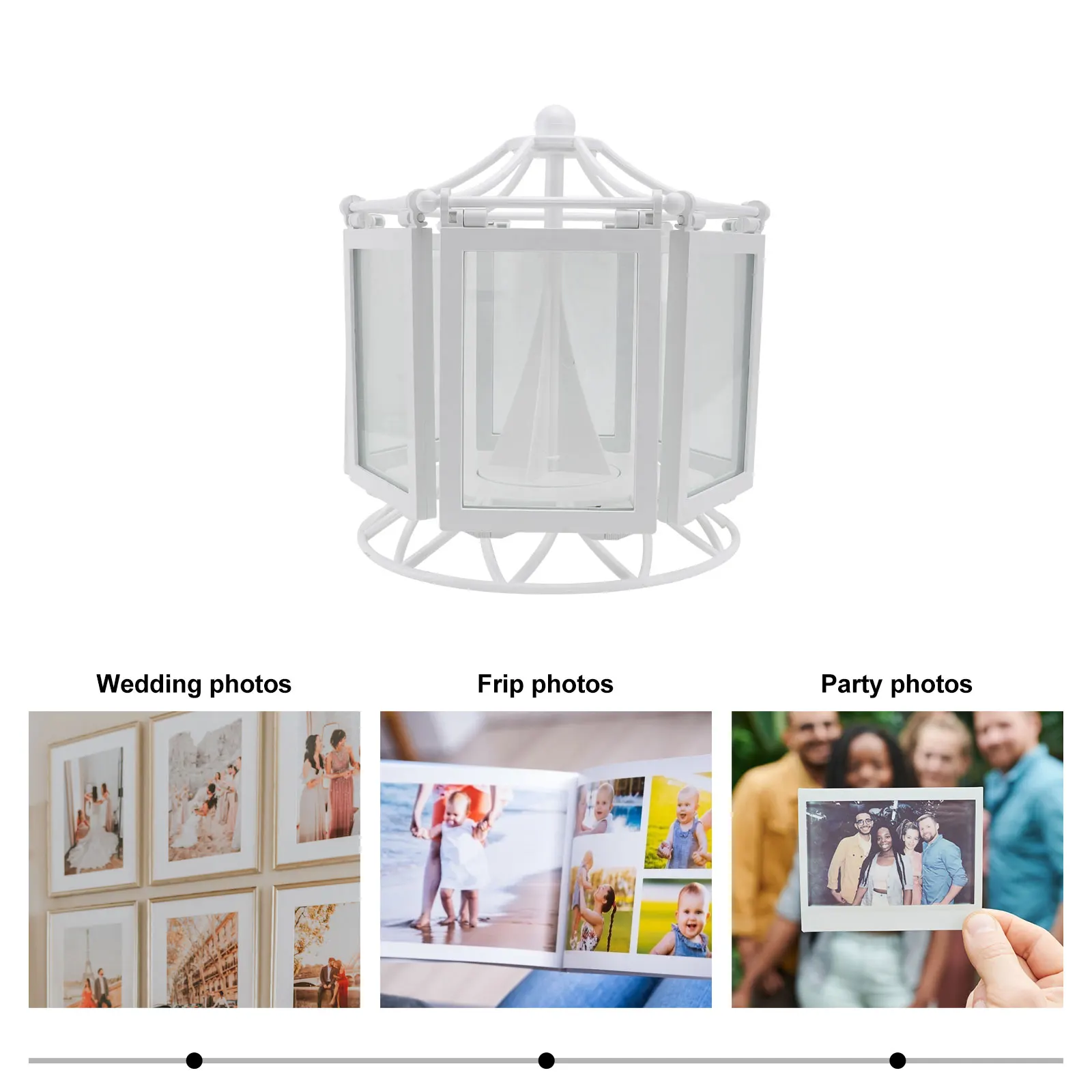 

Multifunctional Photo Frame Frames Table Wedding Ornament Holder Glass Combination Child