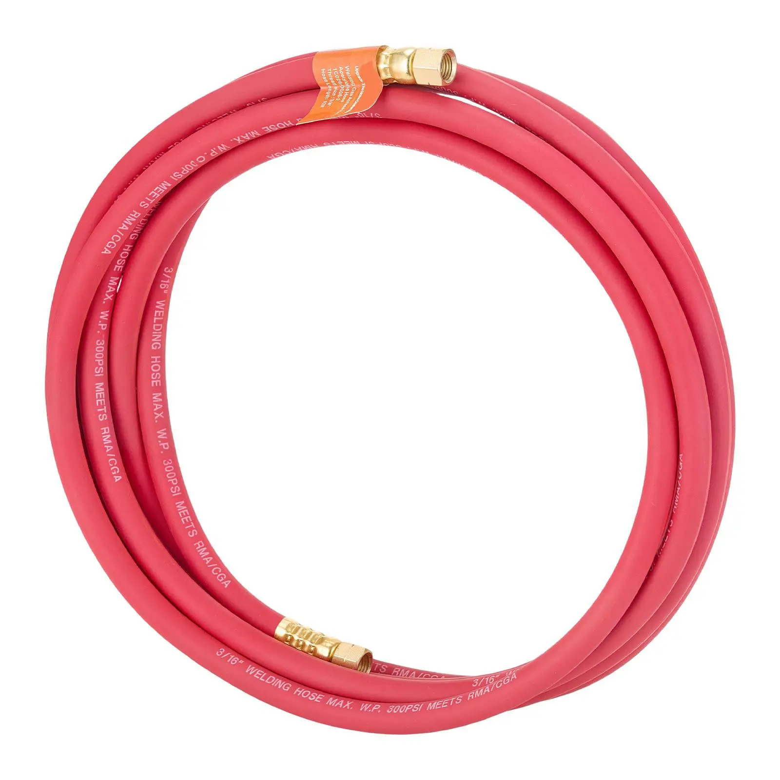 Air Acetylene Torch Hose, 3/16-Inch x 12FT Acetylene Welding Hose with 3/8