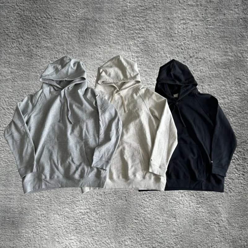 

Clearance Spring and Autumn Heavy Duty Pure Cotton Hoop Loose Hoodie Couple's Style Men Pullover