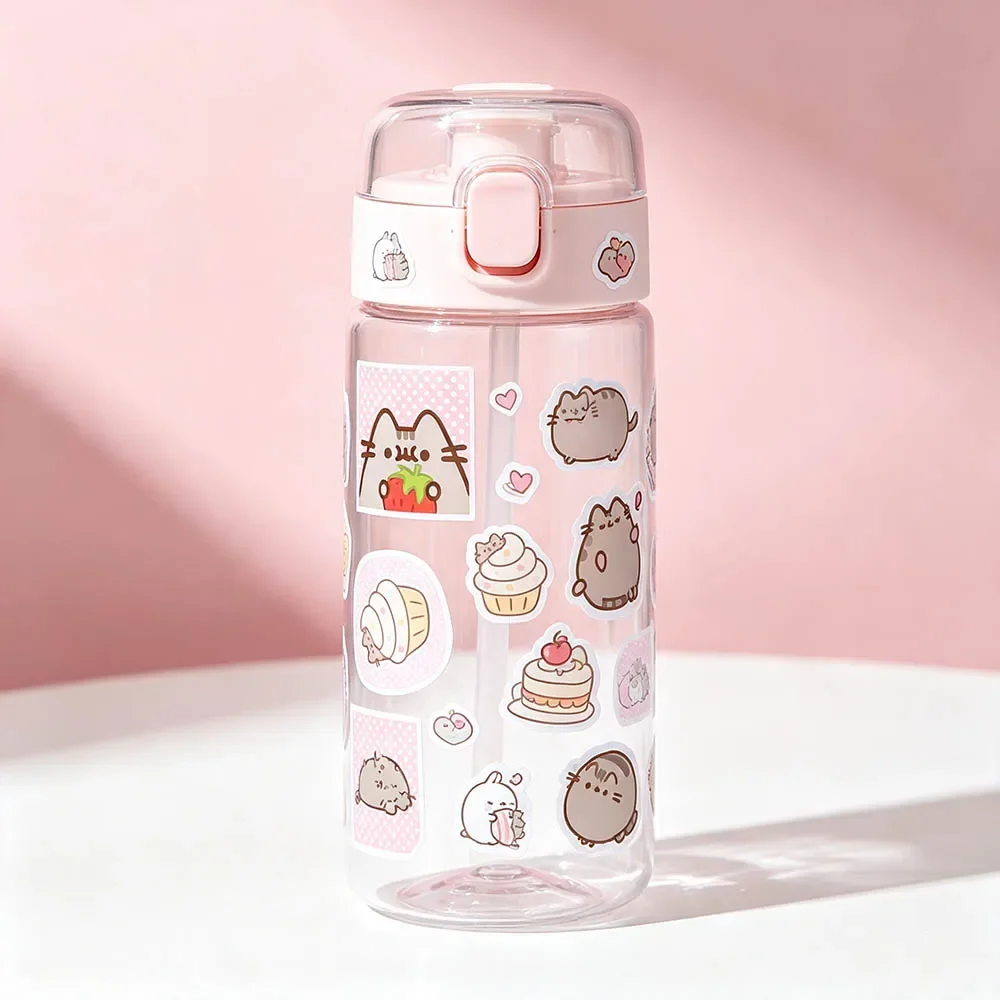 Hou 500pcs Pusheen Cartoon Cat Roll Stickers Waterproof Graffiti Scrapbooking Notebook Phone Cute Decoration Decals Toys view 6