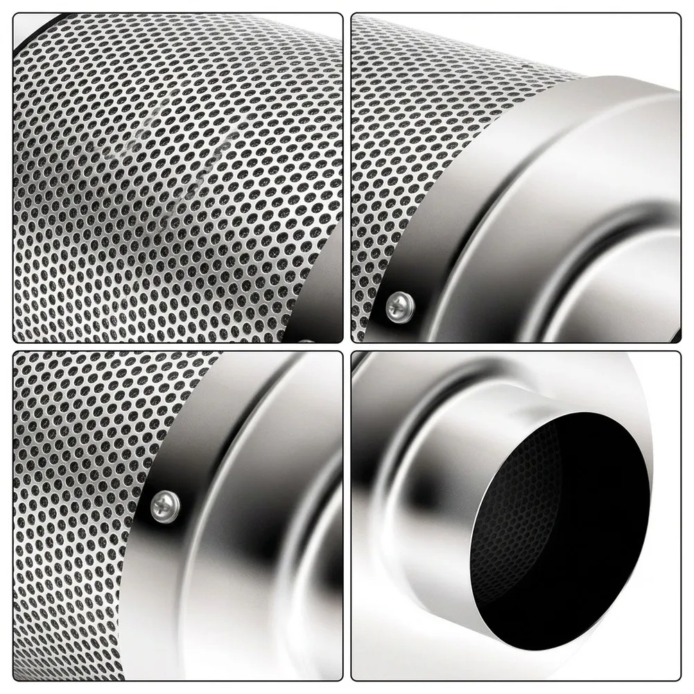 4 inch Carbon Filter with Reversible Flange for Grow Tent Air Purification and Control in Indoor Growing Setups