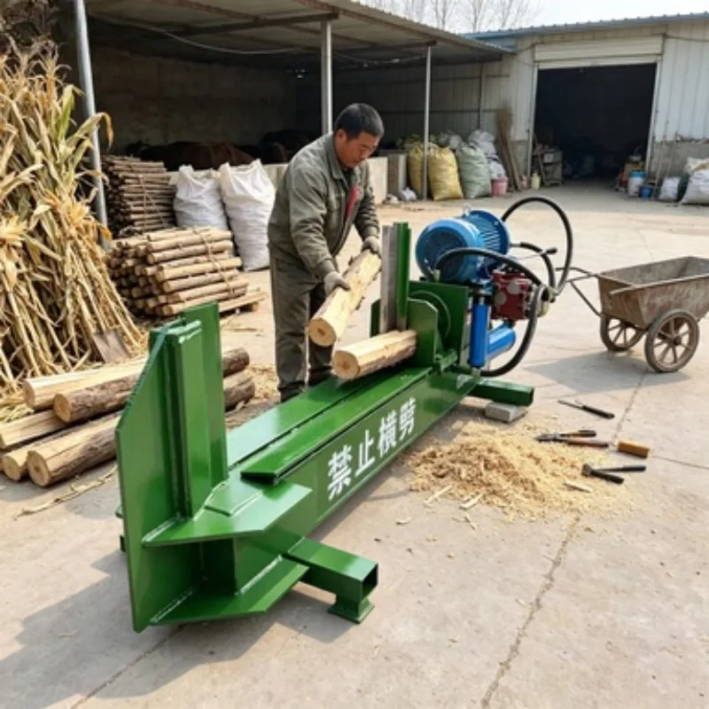 30 Ton Hydraulic Wood Splitter Electric Log Splitter Heavy Duty Firewood Cutting Machine for Commercial Forestry Equipment