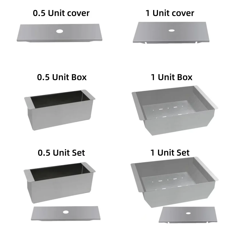 Outdoor Camping IGT Table Accessories  Stainless Steel IGT Accessories 0.5 1 Unit  Storage Box  Cover Portable Folding  Table