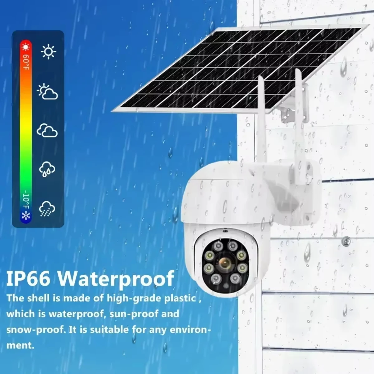 Tuya 360° Solar PTZ IP Camera Human PIR Detection Security Camera Baby Monitor AI Color Night Vision Surveillance Wifi Smart