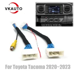 Vkauto C30 pins RCA Video Plug Adapter Cable C28 Trigger Cable For Toyota Tacoma 2020~2023 For Rear View Camera
