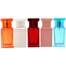 10pcs Spray Bottle Glass Mist Atomizer 30ml Perfume Bottles Refillable Glass Thick Fragrance Cosmetic Packaging Bottle Portable