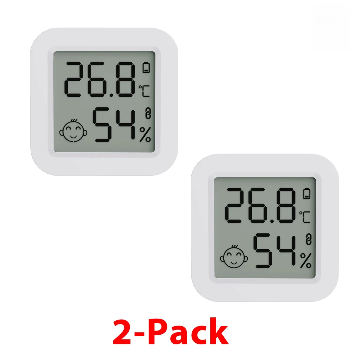 Tuya Temperatur- und Feuchtigkeitssensor, Mini-Thermometer, Hygrometer, Bluetooth-kompatible APP-Fernbedienung, funktioniert mit Smart Life Alexa