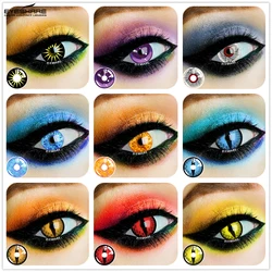 EYESHARE Cosplay Lenses Halloween Colored Contact Lens for Eyes HD Series Lens Color Cute Anime Contact Lens Red Contact Lens