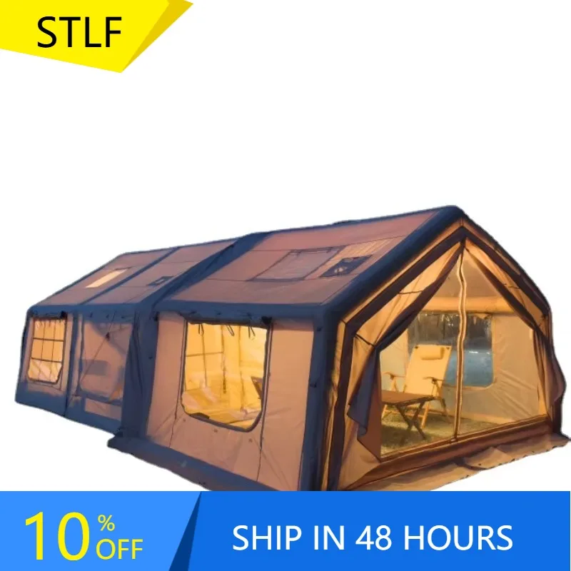 

2025 22.7 Square Meter Large Inflatable Air Automatic Opening Tent For Family Camping