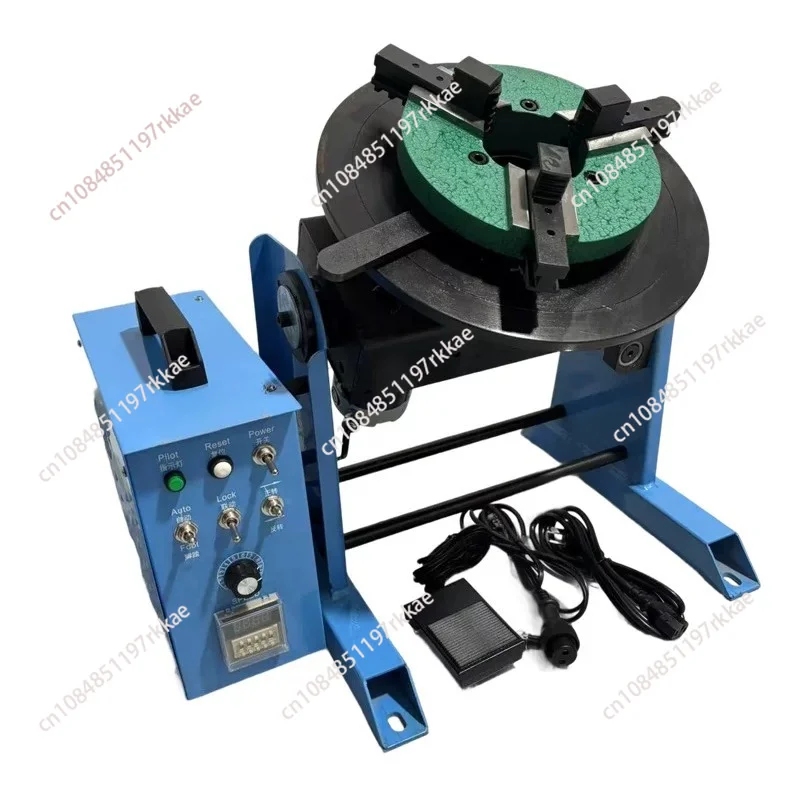 220V BWJ-30 30KG Welding Positioner With 200MM Mini Chuck With Foot Switch Welding Turntable