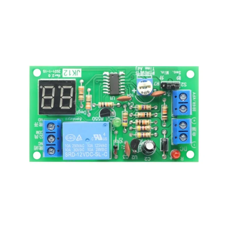 1PCS DC 12V LED Display Countdown Timing Timer Delay Turn OFF Relay Switch For arduino NEW