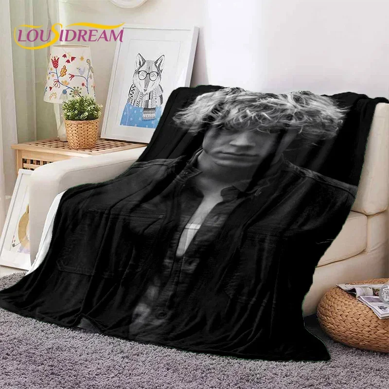 Latest Cute Evan Peters TV Actor Soft Flannel Blankets,Throw Blanket Comfortable Blanket for Picnic Beds Sofa Home Bedroom Gifts