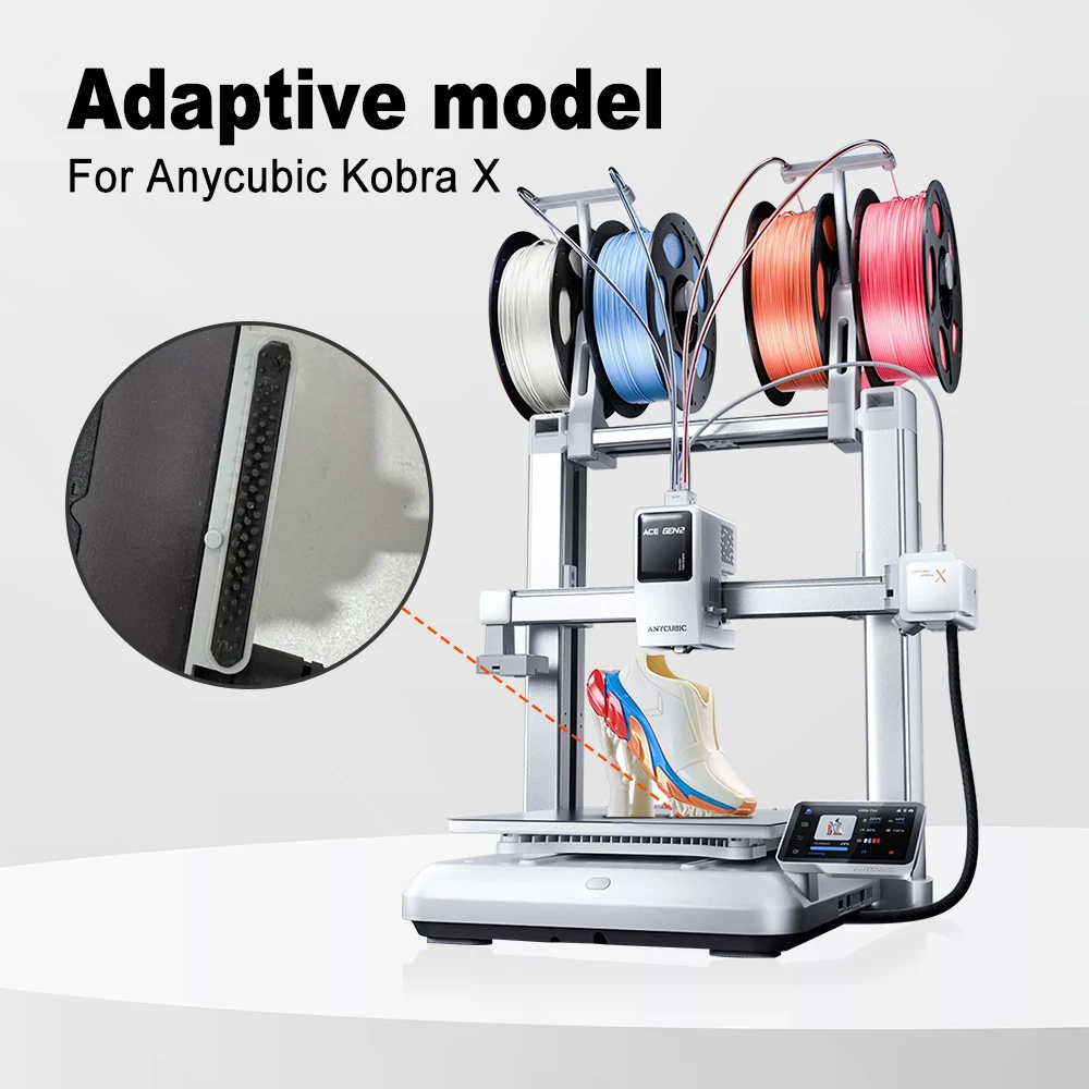 Für Anycubic Kobra X Silikonsocke Bürste Verschleißfeste Hochfeste Hotend-Silikonhülle / Wischer für Kobra X 3D-Drucker-Teile – Detail 11