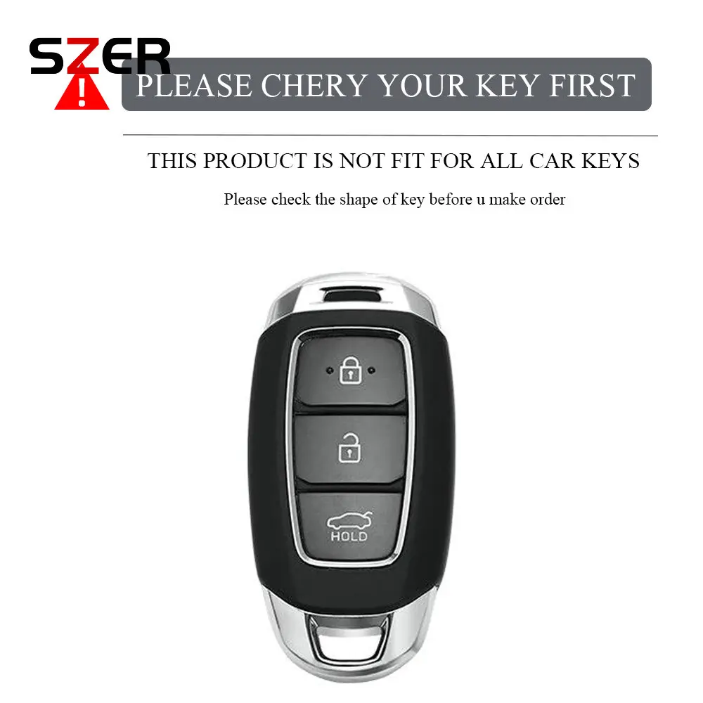 New TPU Car Key Case Cover for Hyundai I30 Ix35 KONA Encino Solaris Azera Grandeur Ig Accent Santa Fe Palisade Protector Shell