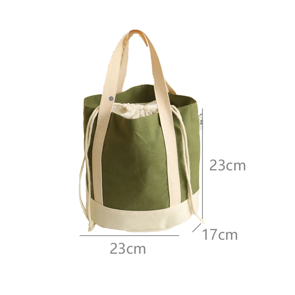 Japanische, verstärkte, strapazierfähige Lunchtasche aus Canvas, tragbare Lunchtasche, tragbare Lunchtasche für Schüler und Büroangestellte. – Detail 3