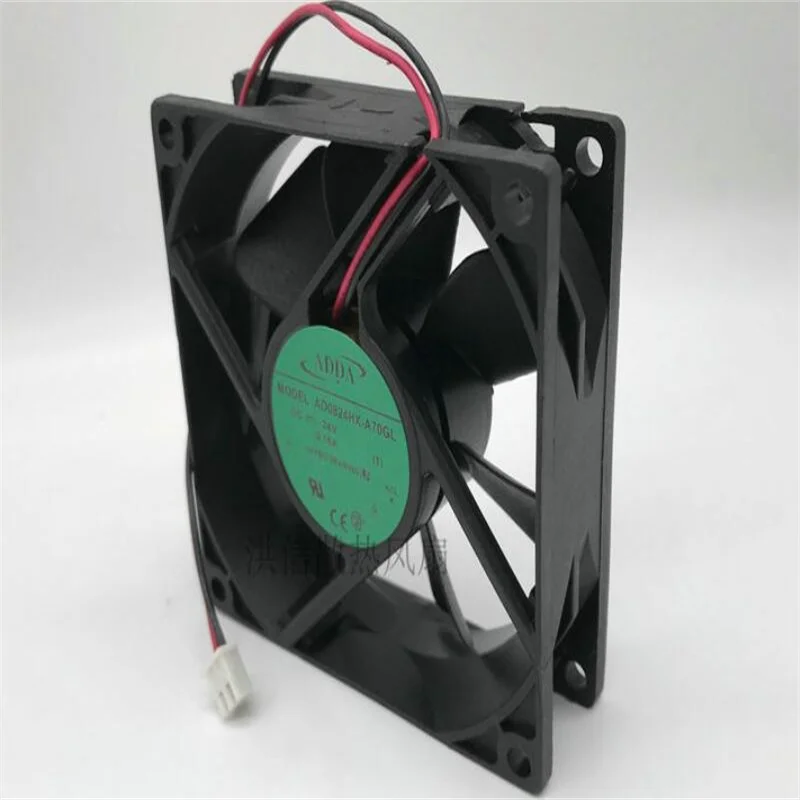 JFG For Original ADDA AD0824HX-A70GL 24V 0.16A 8025 8CM 2-wire Inverter Cooling Fan