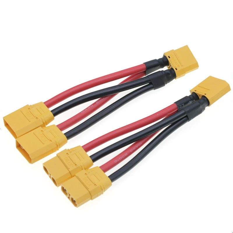 1PCS XT90 Plug Parallel Wire RC Model Plant Protection Remote Control Car Battery ESC Balance Charge Connector 10/12AWG Wire