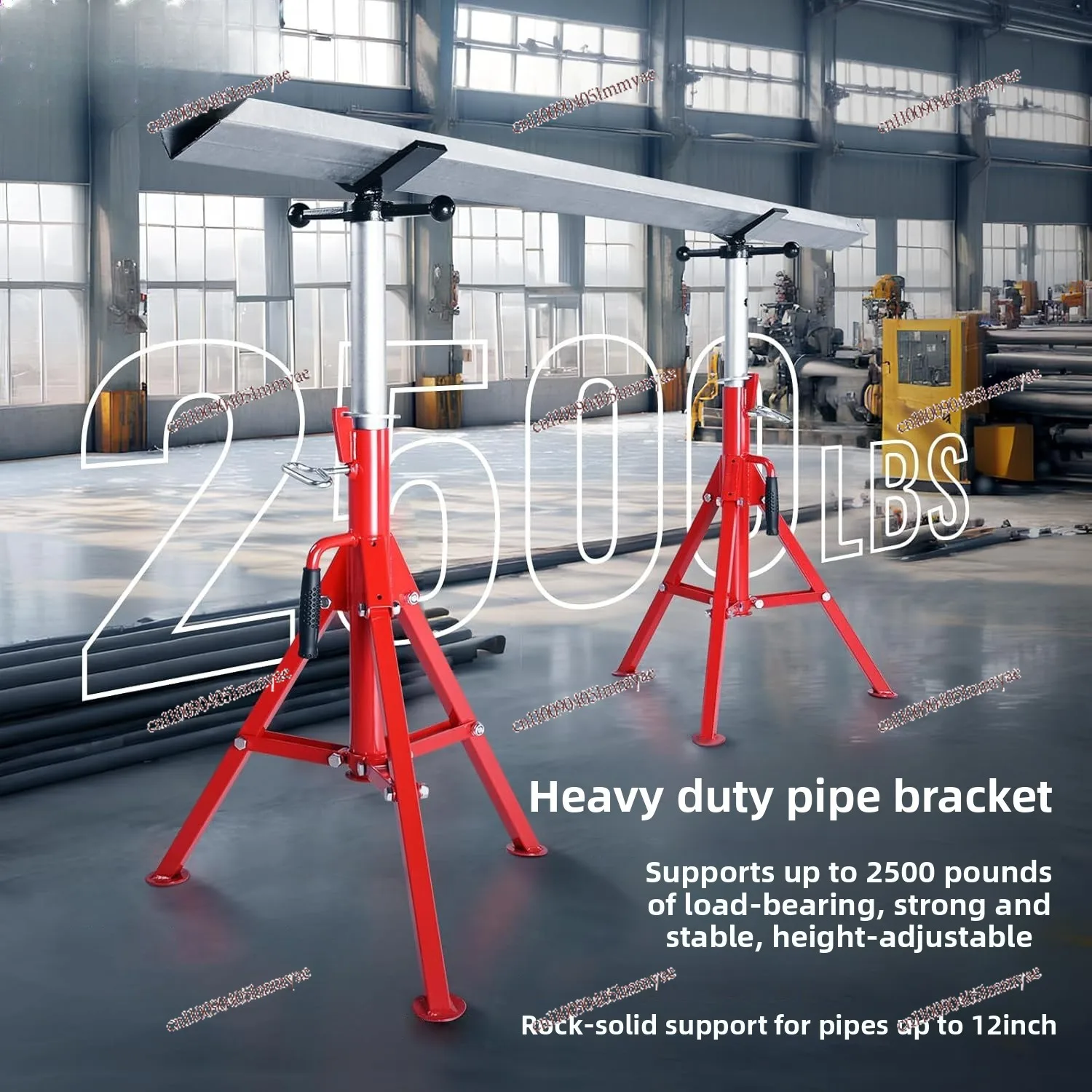 Heavy Duty Roller Pipe Bracket Gantry Table Vice Bracket Pipe Tools Adjustable Bracket Gantry