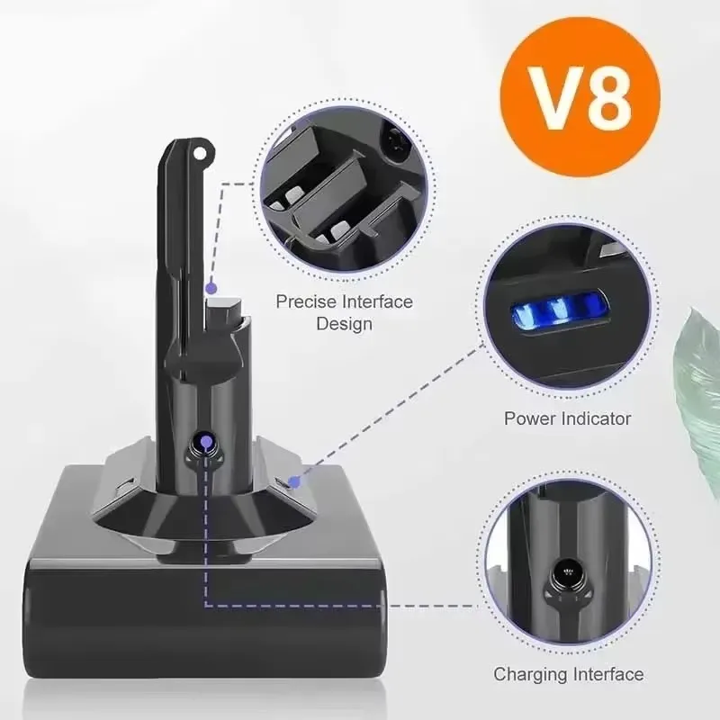 🔋 Batteria ricaricabile per aspirapolvere per Dyson V6 V7 V8 V10 V11 Serie SV07 SV09 SV10 SV12 Absolute Fluffy Animal Pro Batteria