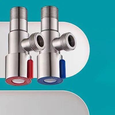 

Угловой вентиль для унитаза, запорный клапан для водонагревателя, вентиль из нержавеющей стали 201 для горячей и холодной воды, для ванных комнат, кухонь, туалетов