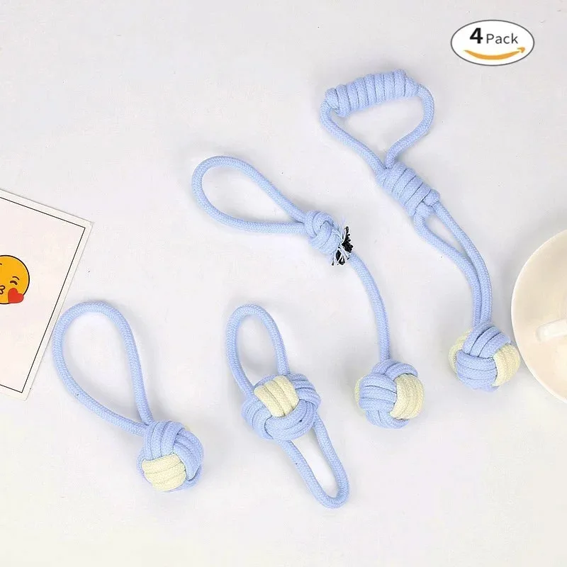 

Interactive Chew Ball - Multi-Color Braided Rope Toy for Play & Chewing, Mental Stimulation for Dogs (CE Certified)