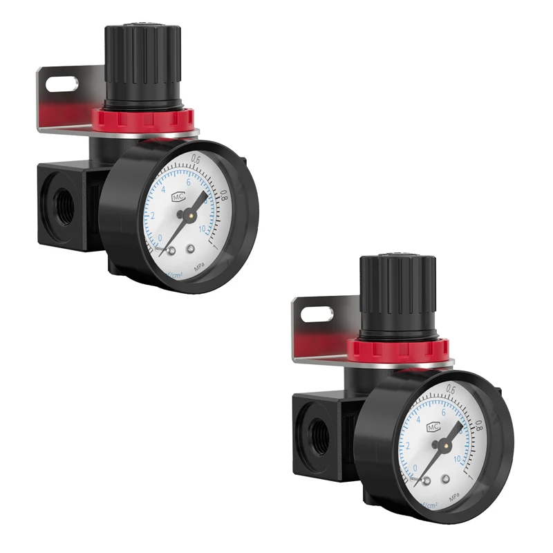 

AR3000 AR2000 G1/4'' 3/8" 6mm 8mm 10mm 12mmAir Control Compressor Pressure Relief Regulator Valve with Fitting