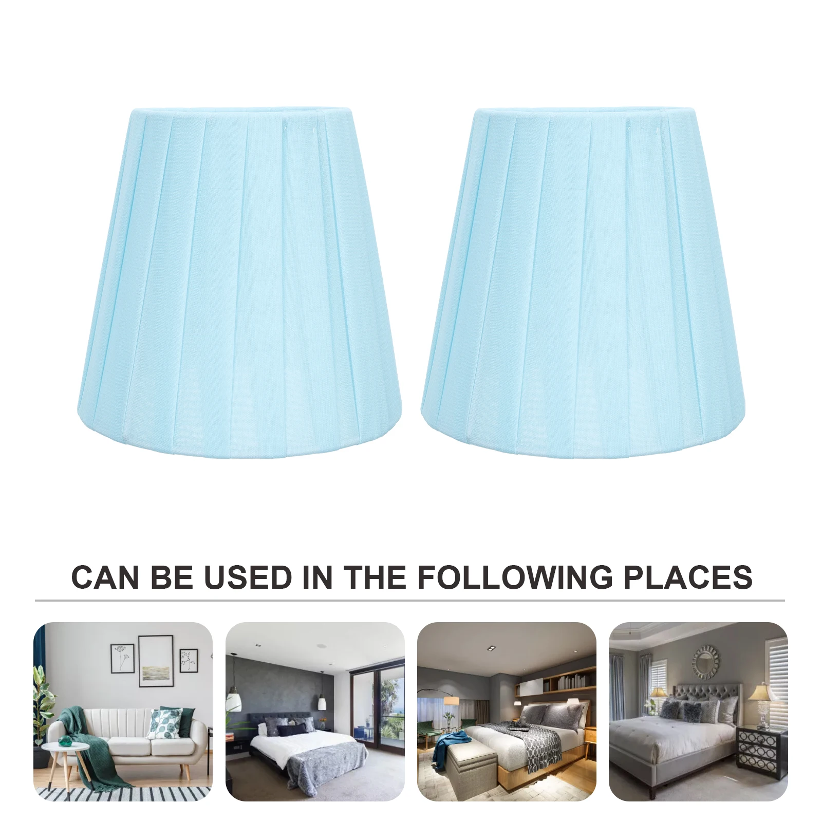 

2Pcs Metal Indoor Light Cover Table Lamp Replacement Accessory