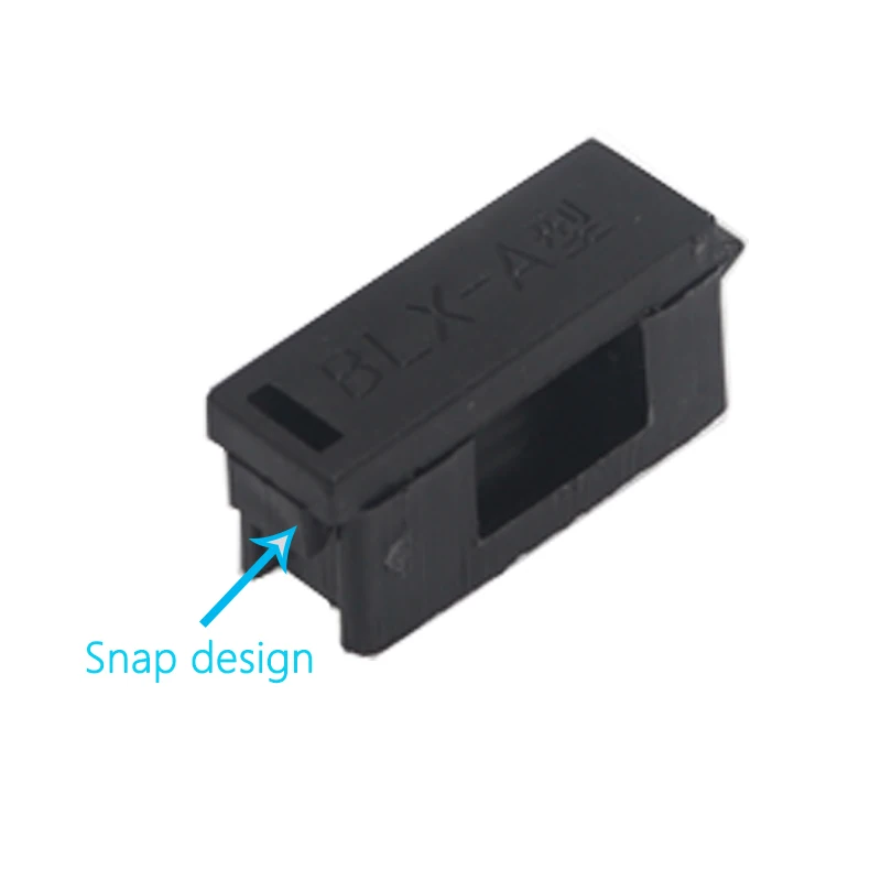 【30-10PCS】BLX-A 5*20MM BLACK GLASS FUSE HOLDER 5*20 Insurance Tube Socket Fuseholder for 5X20MM 5X20 Fuse PCB BOARD