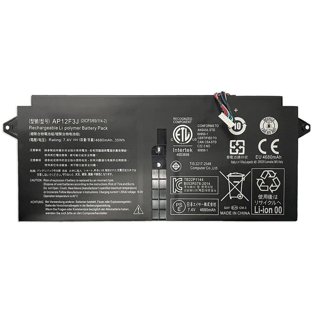 

Отличный аккумулятор AP12F3J, AP12F9J KT.00403.009 для Acer Aspire S7-391 13,3-дюймового ультрабука
