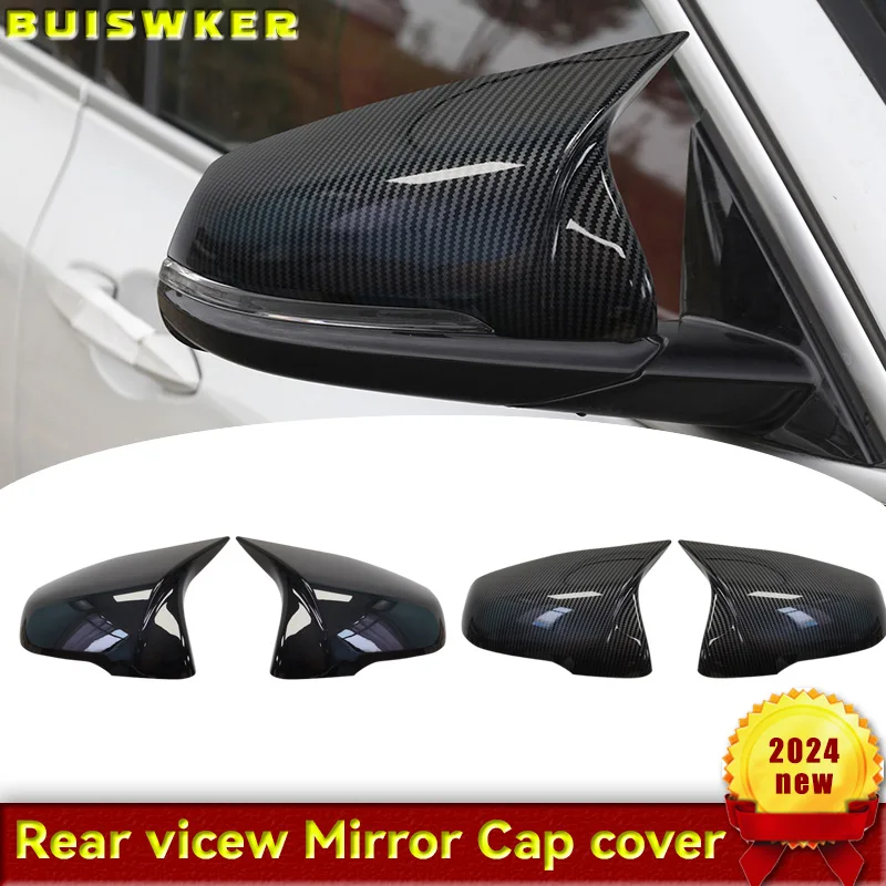 M style Rearview Mirror Cover Cap Real Carbon Fiber for BMW 1 2 Series F45 F40 Z4 G29 X1 F48 F49 X2 F39 Toyota Supra 2019-2023