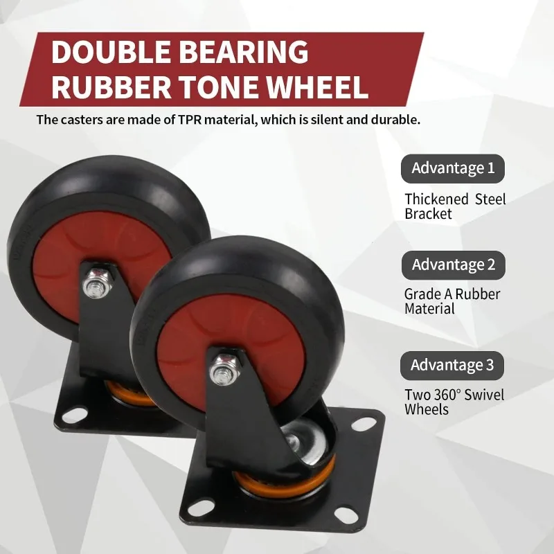 Platform Truck Push Cart Dolly, Foldable Hand Trucks with 1000LB Weight Capacity 36x24Inch Large Size for Easy Storage