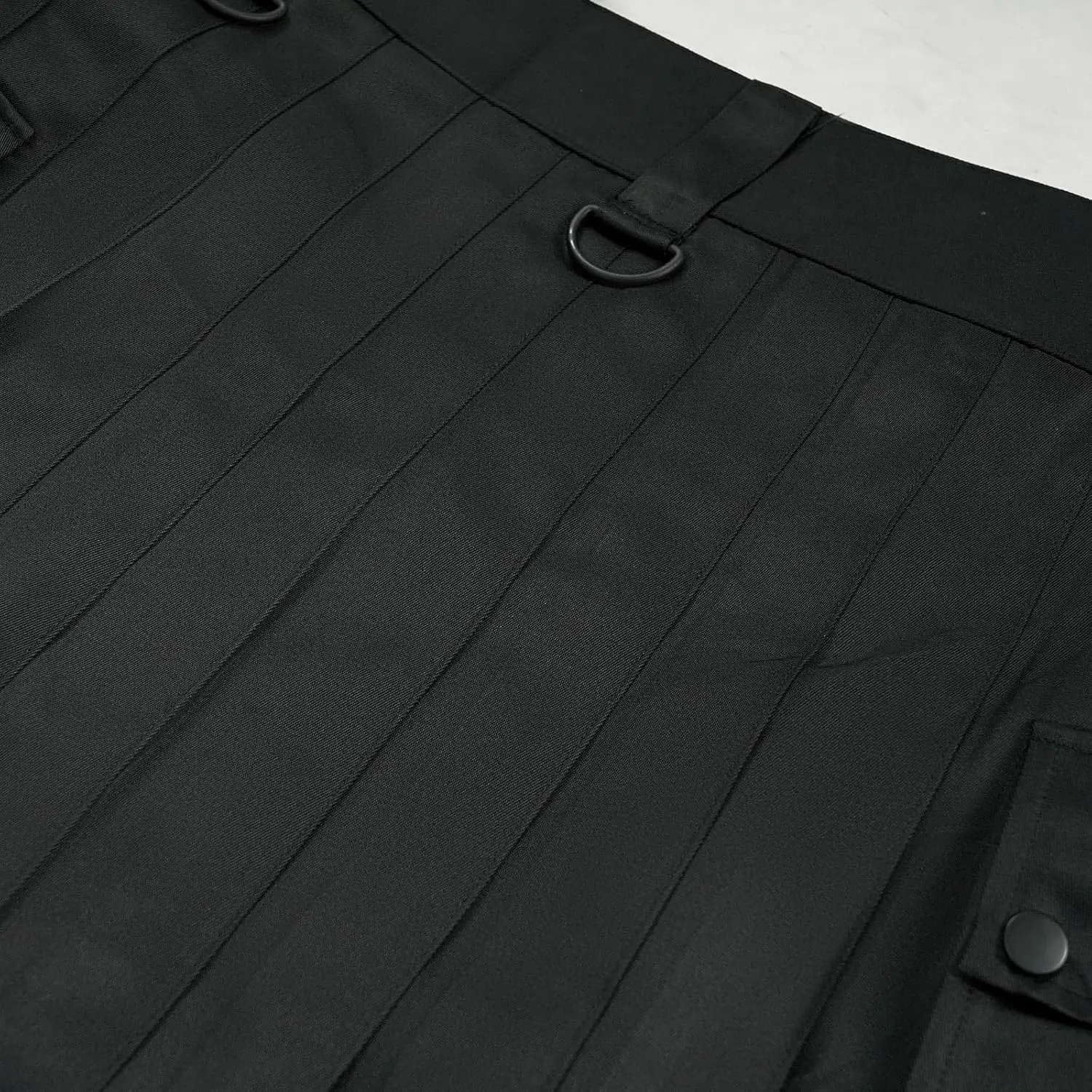 Mens Utility Kilt Pin Scottish Tartan Apparel Black & Irish Hybrid Royal Stewart Pockets Kilts