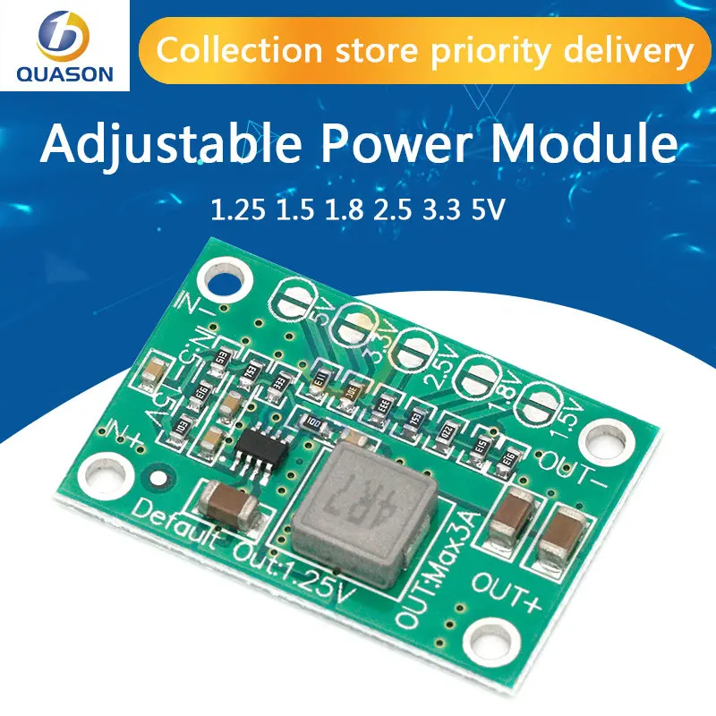 CA1235 Adjustable Power Module CA-1235 Buck Power Module 1.25V 1.5 1.8 2.5 3.3 5V Output 5-16V Input Step-Down Power Supply