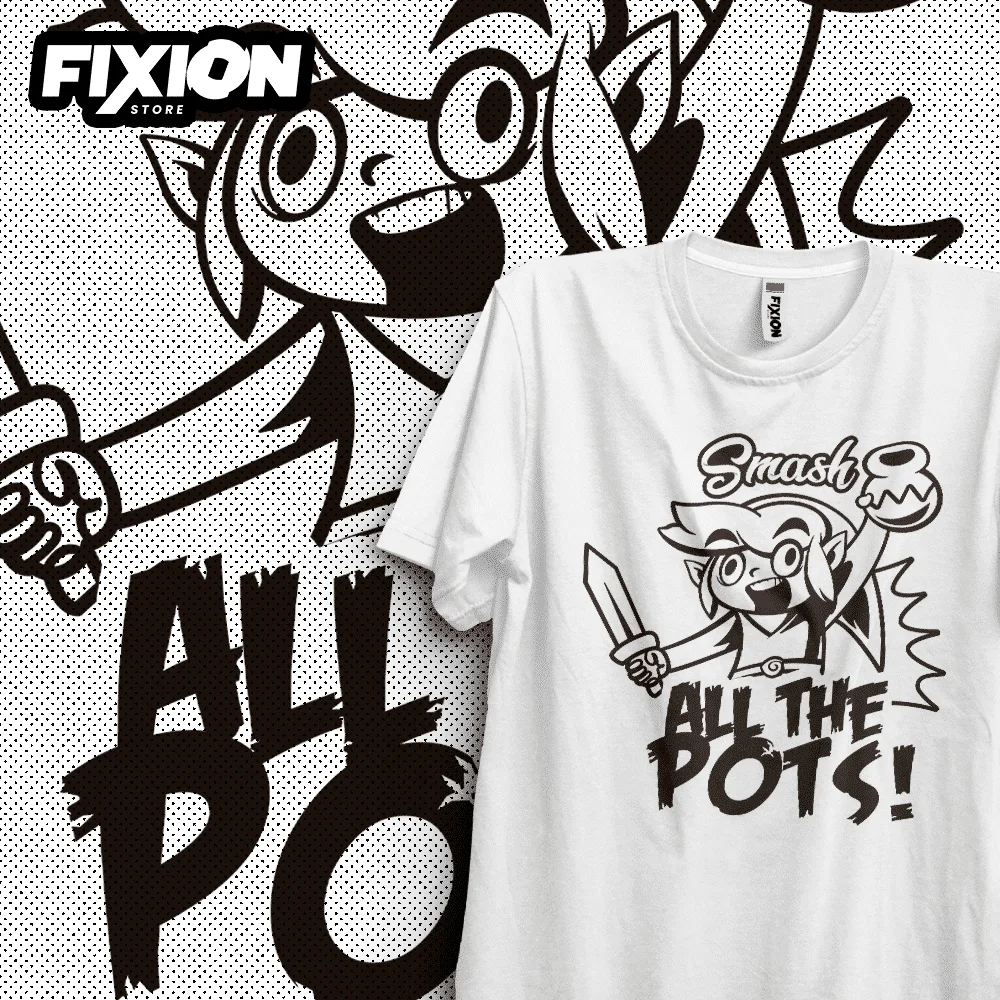 

zel – All The Pots Anime T Shirt Manga Gift For Anime Lover All Size Cotton