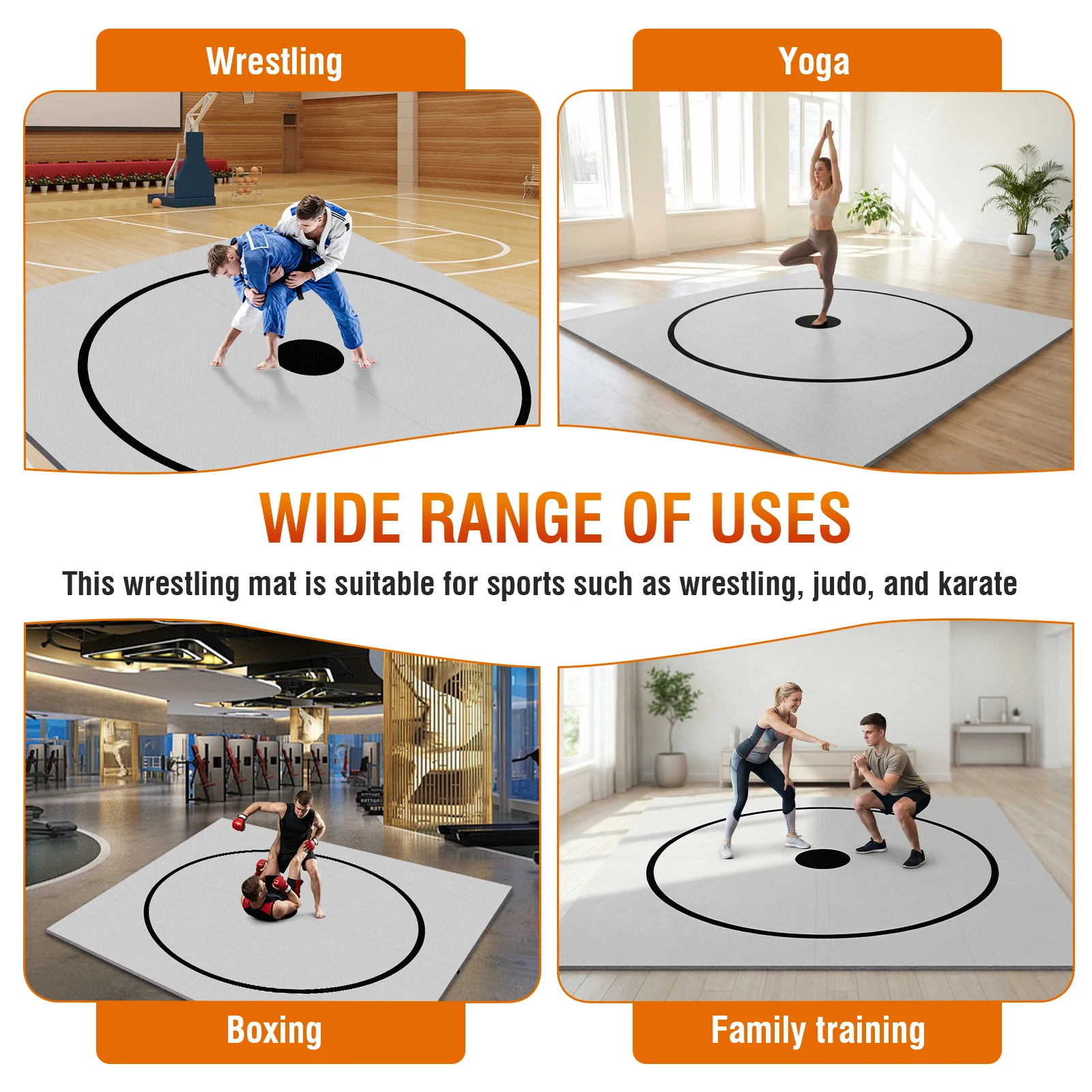 

Folding Training Mats Waterproof Jiu Jitsu Mats for Yoga BJJ MMA Grappling Judo Boxing Martial Art